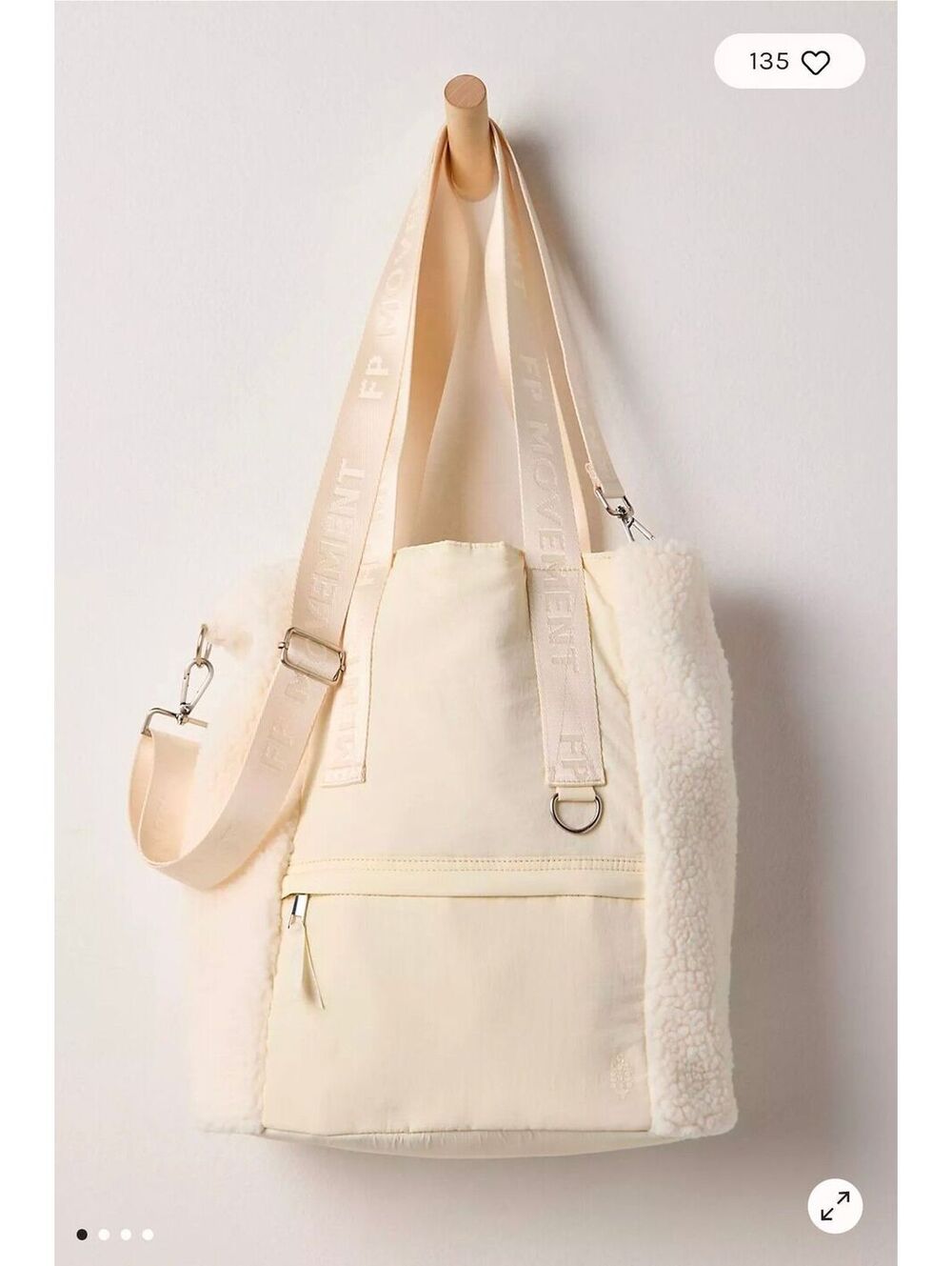 $128|Sold Out!| Free People Slopes Sherpa Bucket Bag